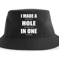 Funny Golf Hole In One Sustainable Bucket Hat