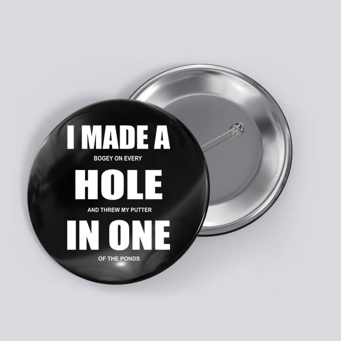 Funny Golf Hole In One Button