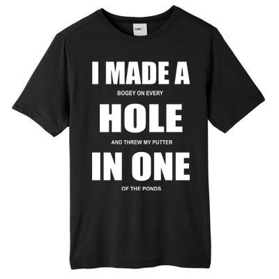 Funny Golf Hole In One Tall Fusion ChromaSoft Performance T-Shirt