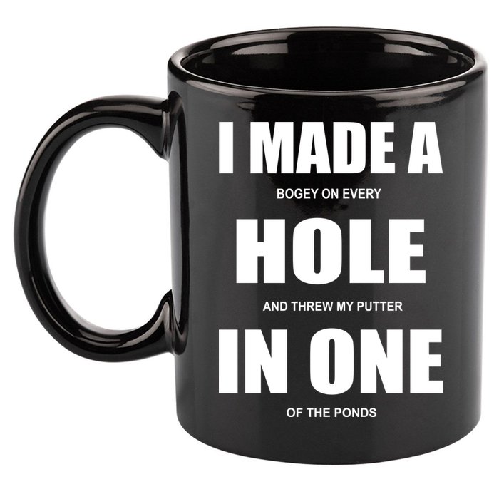 Funny Golf Hole In One 11oz C Handle Ceramic Mug