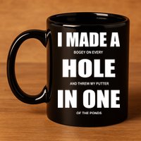 Funny Golf Hole In One 11oz C Handle Ceramic Mug