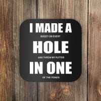 Funny Golf Hole In One Coaster