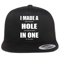 Funny Golf Hole In One Flat Bill Trucker Hat