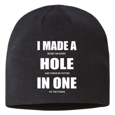 Funny Golf Hole In One Sustainable Beanie