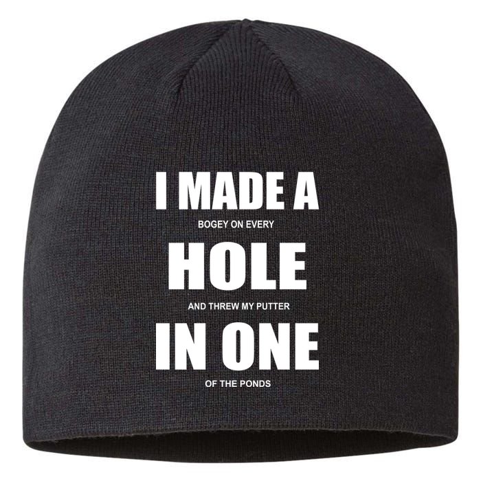 Funny Golf Hole In One Sustainable Beanie