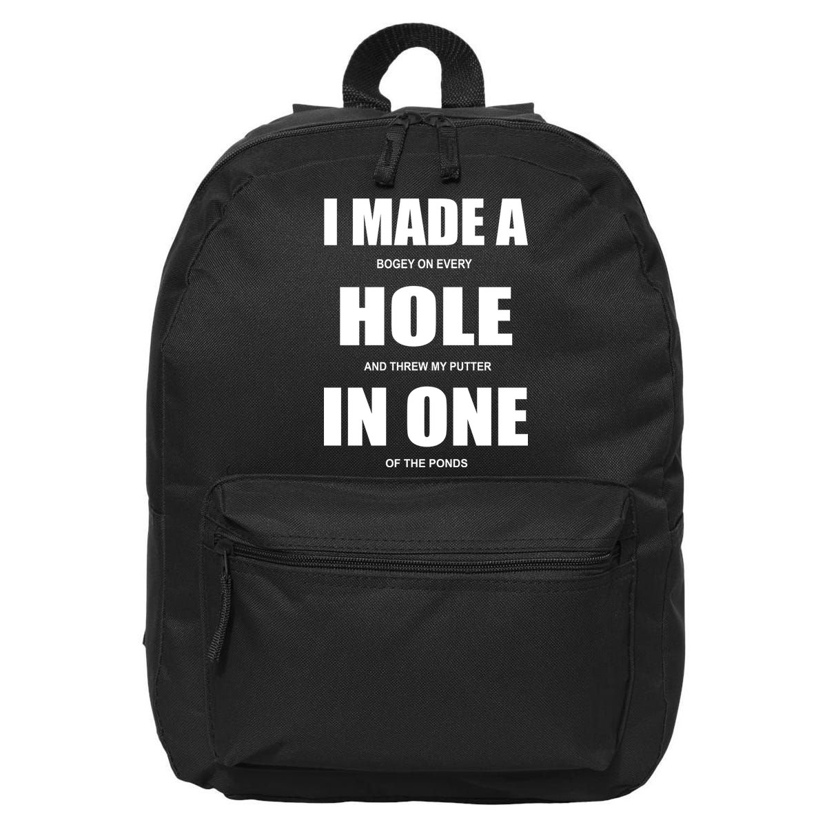 Funny Golf Hole In One 16 in Basic Backpack
