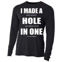 Funny Golf Hole In One Cooling Performance Long Sleeve Crew