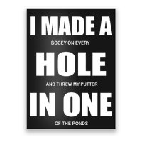 Funny Golf Hole In One Poster