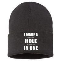 Funny Golf Hole In One Sustainable Knit Beanie