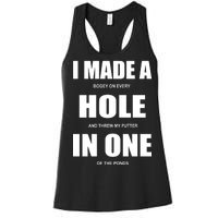 Funny Golf Hole In One Women's Racerback Tank