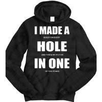 Funny Golf Hole In One Tie Dye Hoodie