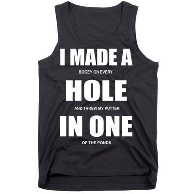 Funny Golf Hole In One Tank Top