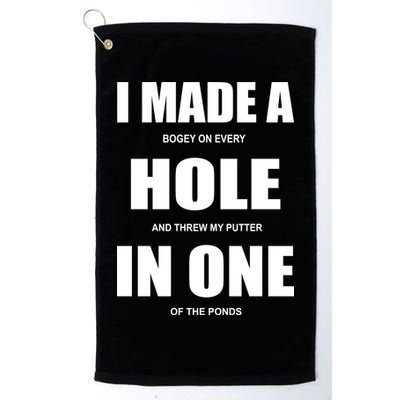 Funny Golf Hole In One Golf Towel
