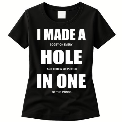 Funny Golf Hole In One Womens T-Shirt
