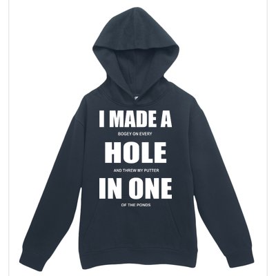 Funny Golf Hole In One Urban Pullover Hoodie