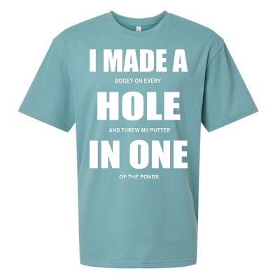 Funny Golf Hole In One Sueded Cloud Jersey T-Shirt