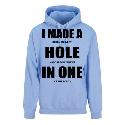 Funny Golf Hole In One Unisex Surf Hoodie