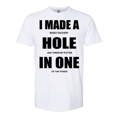 Funny Golf Hole In One Softstyle CVC T-Shirt