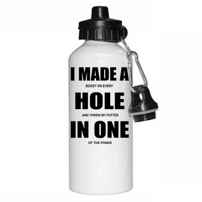 Funny Golf Hole In One Aluminum Water Bottle