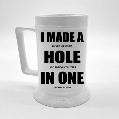 Funny Golf Hole In One Beer Stein