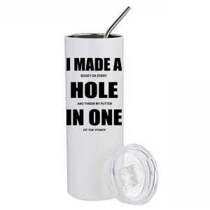 Funny Golf Hole In One Stainless Steel Tumbler