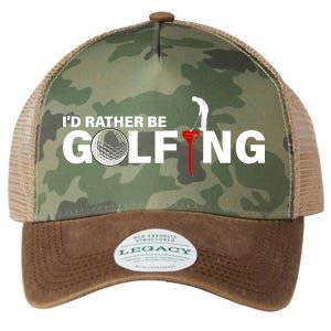 Funny Golfers Design Rather Be Golfing Legacy Tie Dye Trucker Hat