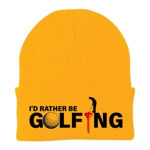 Funny Golfers Design Rather Be Golfing Knit Cap Winter Beanie