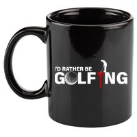 Funny Golfers Design Rather Be Golfing 11oz C Handle Ceramic Mug