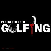 Funny Golfers Design Rather Be Golfing Flatbill Hat