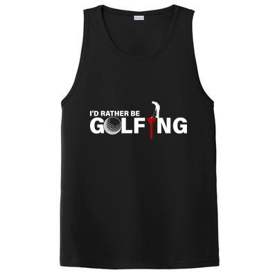 Funny Golfers Design Rather Be Golfing PosiCharge Competitor Tank