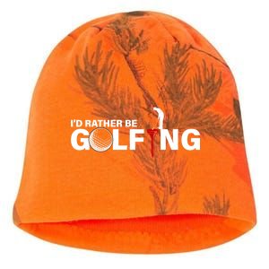 Funny Golfers Design Rather Be Golfing Kati - Camo Knit Beanie