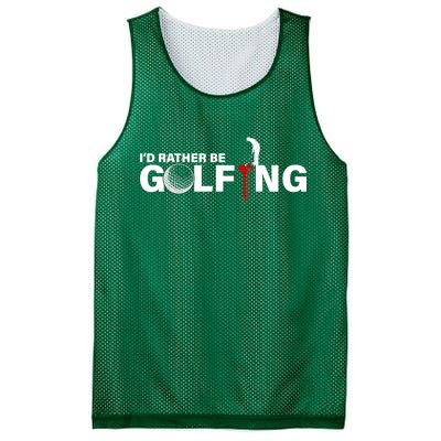 Funny Golfers Design Rather Be Golfing Mesh Reversible Basketball Jersey Tank