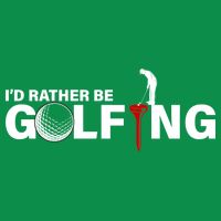 Funny Golfers Design Rather Be Golfing Tie-Dye T-Shirt