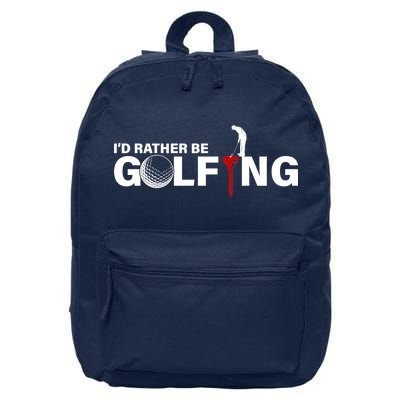 Funny Golfers Design Rather Be Golfing 16 in Basic Backpack