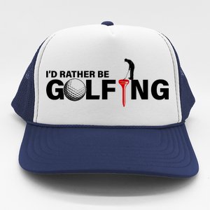 Funny Golfers Design Rather Be Golfing Trucker Hat