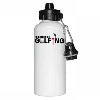 Funny Golfers Design Rather Be Golfing Aluminum Water Bottle 