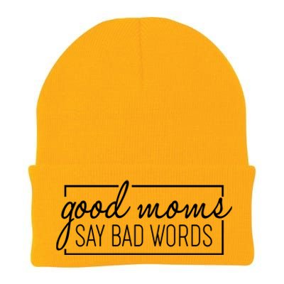 Funny Good Moms Say Bad Words Knit Cap Winter Beanie