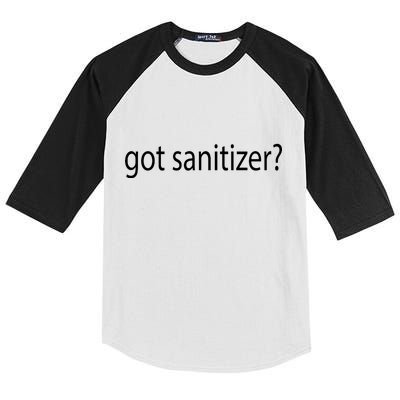 Funny Got Sanitizer? Kids Colorblock Raglan Jersey