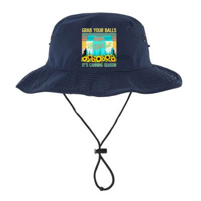 Funny Grab Your Balls It's Canning Season Bucket Hat
