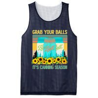 Funny Grab Your Balls It's Canning Season Mesh Reversible Basketball Jersey Tank
