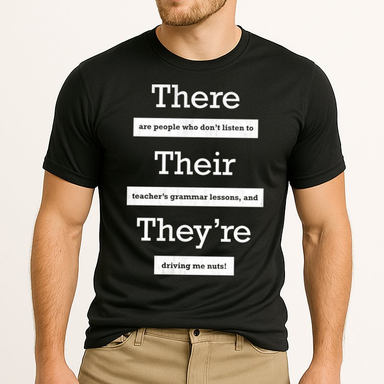Funny Grammar Teacher Cooling Performance Crew T-Shirt