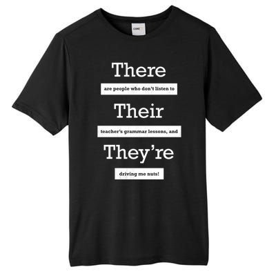 Funny Grammar Teacher Tall Fusion ChromaSoft Performance T-Shirt