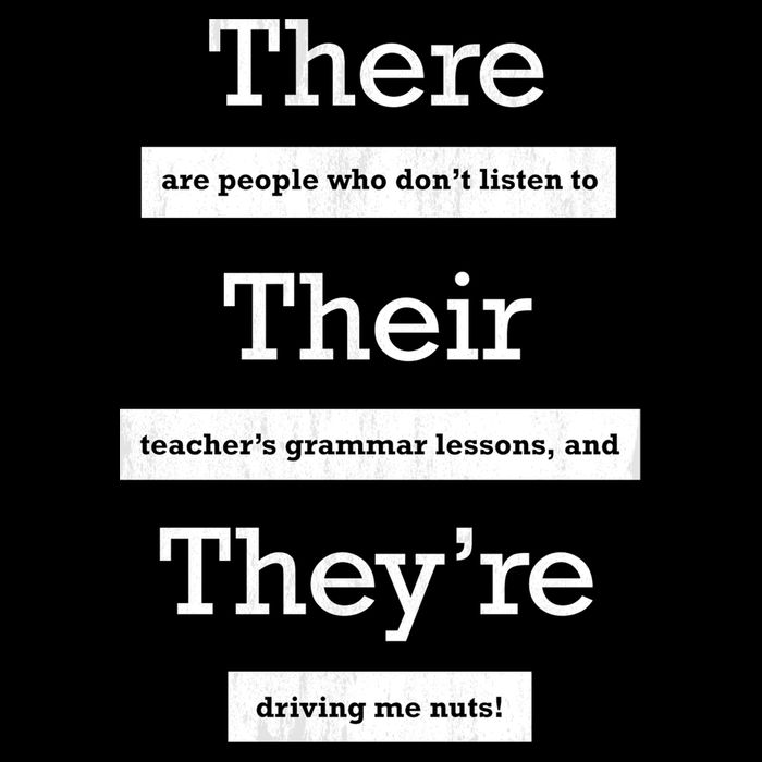 Funny Grammar Teacher Drawstring Bag