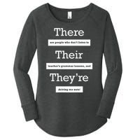 Funny Grammar Teacher Women's Perfect Tri Tunic Long Sleeve Shirt