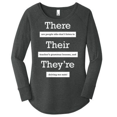 Funny Grammar Teacher Women's Perfect Tri Tunic Long Sleeve Shirt