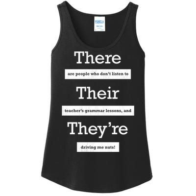 Funny Grammar Teacher Ladies Essential Tank