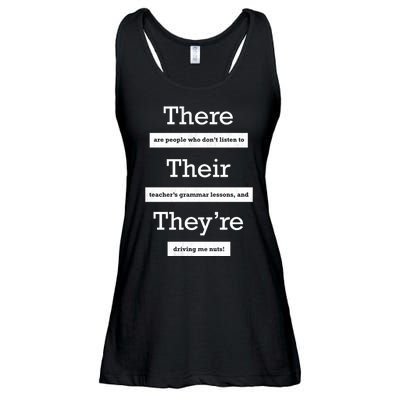 Funny Grammar Teacher Ladies Essential Flowy Tank