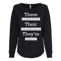 Funny Grammar Teacher Womens California Wash Sweatshirt