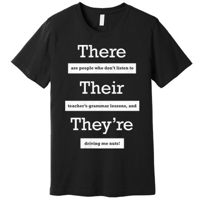 Funny Grammar Teacher Premium T-Shirt