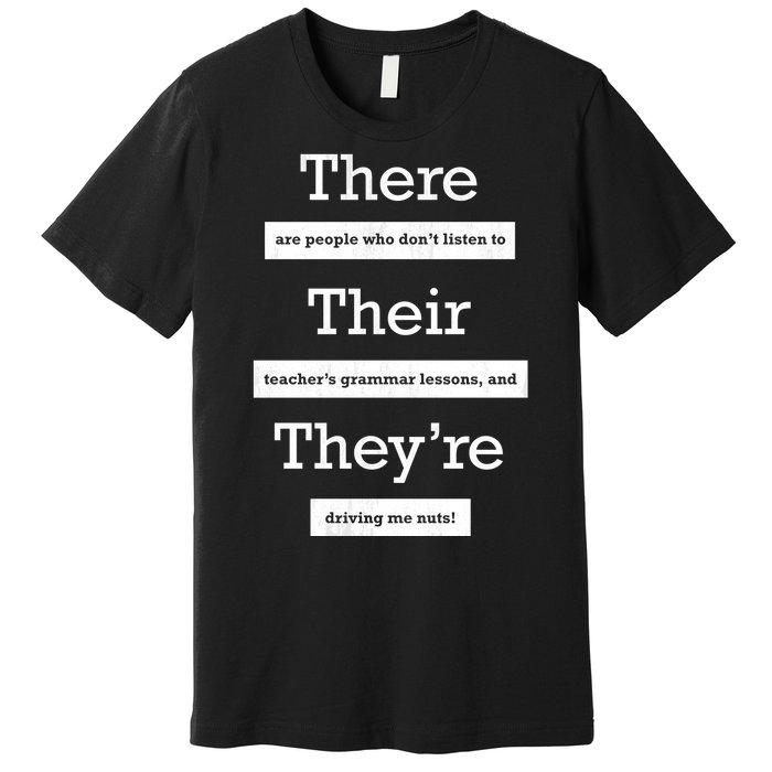 Funny Grammar Teacher Premium T-Shirt